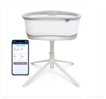 Halo BassiNest Connected Swivel Sleeper 3.0, White/Grey