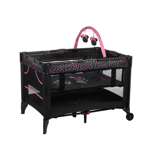 Disney Baby 3D Ultra Play Yard with Bassinet, Modern Minnie