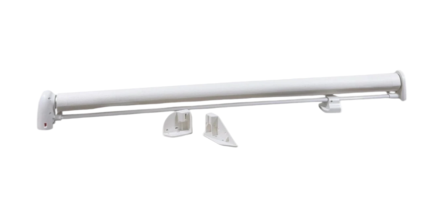 Dreambaby Glide 'N Hide Extra Tall Retractable Baby Gate, White