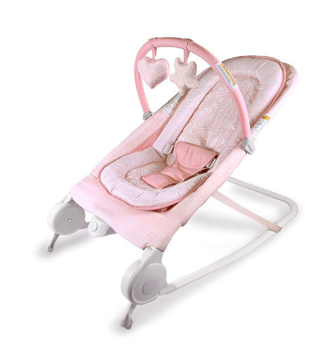 Summer Infant 2-in-1 Baby Bouncer And Rocker Duo, Pink