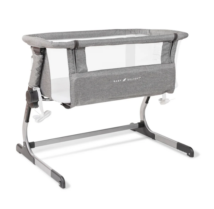 Baby Delight Beside Me Dreamer Bassinet & Bedside Sleeper, Charcoal Tweed