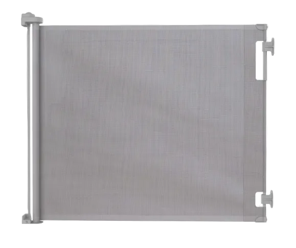 Perma Child Safety Indoor/Outdoor Retractable Baby Gate, 41"x71", Gray