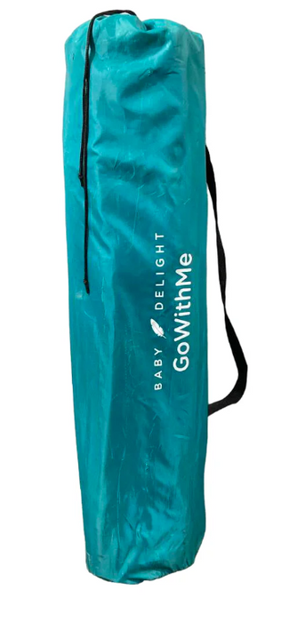 Baby Delight Go With Me Eclipse Portable Playard, Regular, Watercolor Stripe with Grey Canopy