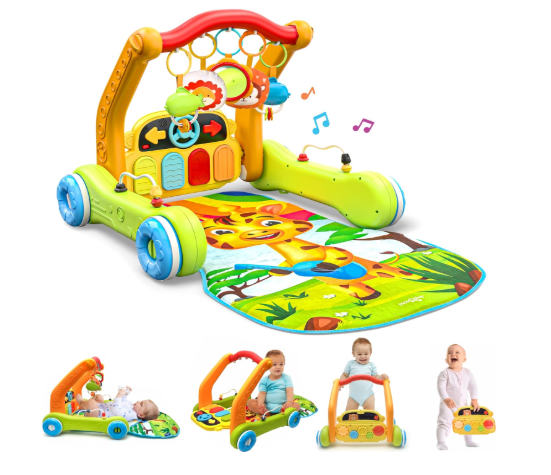 Move 2 Play 4-in-1 Baby Play Mat & Activity Center Gym, Yellow