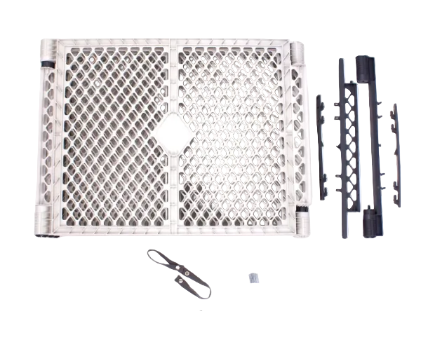 North States Superyard Playard/Barrier with Wall Mount Kit, Light Gray