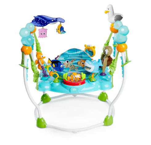 Bright Starts Disney Baby Finding Nemo Sea of Activities Baby Activity Center Jumper, Blue