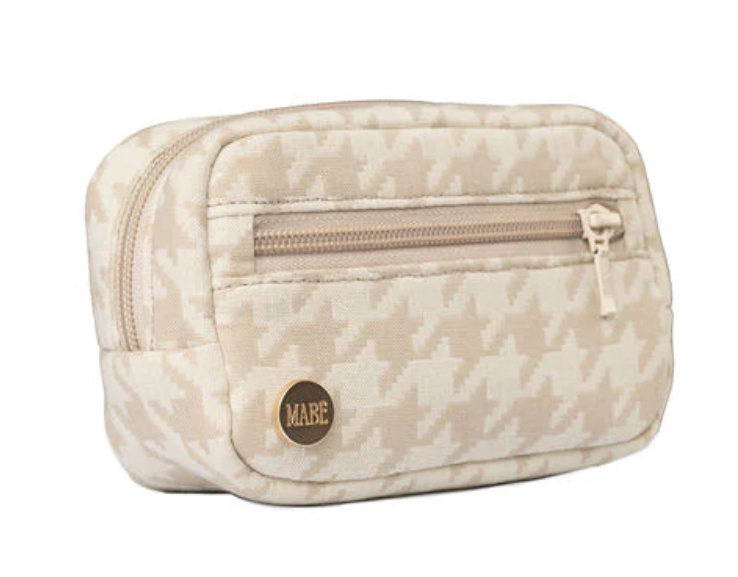 Mabē Monarch Accessory Bag, Houndstooth