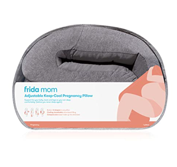 Frida Mom Adjustable Keep-Cool Pregnancy Pillow