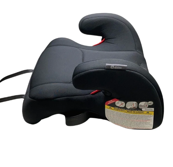 Diono Solana 2 Backless Booster Seat, 2023, Black, With LATCH