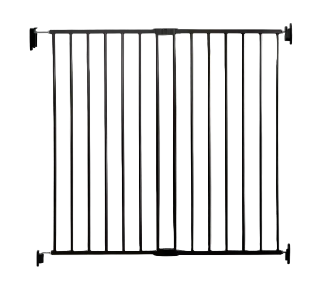 Regalo Extra Tall Top of Stairs Gate, Black