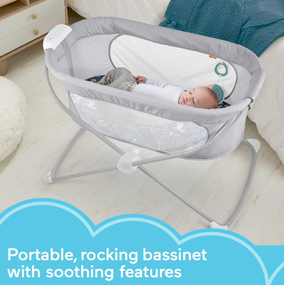 Fisher Price Soothing View Bassinet, Moonlight Forest