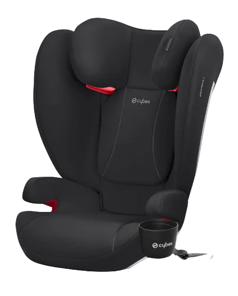 Cybex Solution B-Fix High Back Booster Seat, 2021, Volcanic Black