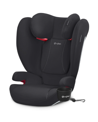 Cybex Solution B-Fix High Back Booster Seat, 2021, Volcanic Black