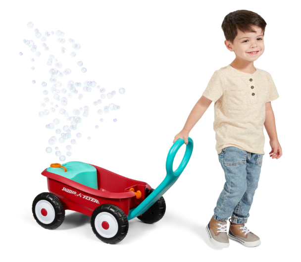 Radio Flyer Bubble Buddy Walker Wagon, Red