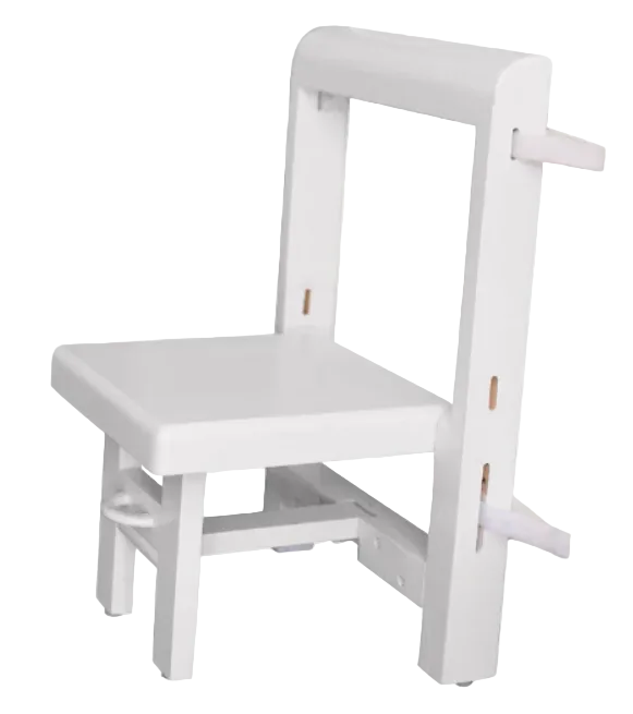 Busy Kids Fold 'N Store Step Stool, White