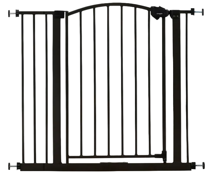 Regalo Arched Decor Safety Gate, 36 Inch, Bronze, Metal