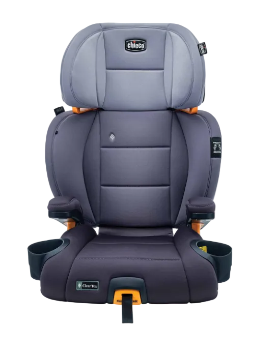 Chicco KidFit 2-in-1 Belt Positioning Booster Car Seat, 2024, KidFit ClearTex Plus Lilac