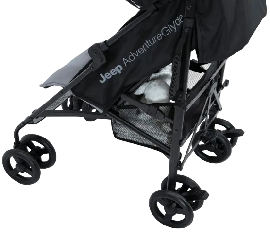 Delta Children Jeep AdventureGlyde Stroller, Black/Grey, 2023