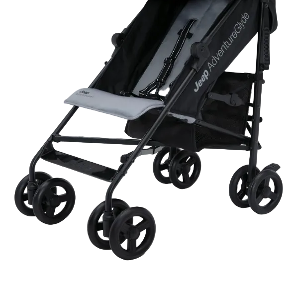Delta Children Jeep AdventureGlyde Stroller, Black/Grey, 2023