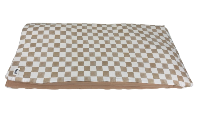 Toki Kids Standard Padded Play Mat 40" x 40", Checker Toffee