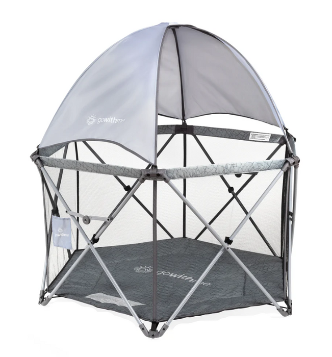 Baby Delight Go With Me Eclipse Portable Playard, Deluxe, Elephant Grey