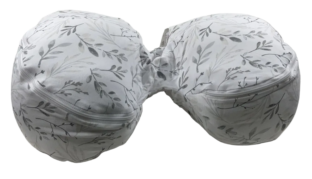 Boppy Side Sleeper Pregnancy Pillow, Gray Falling Leaves