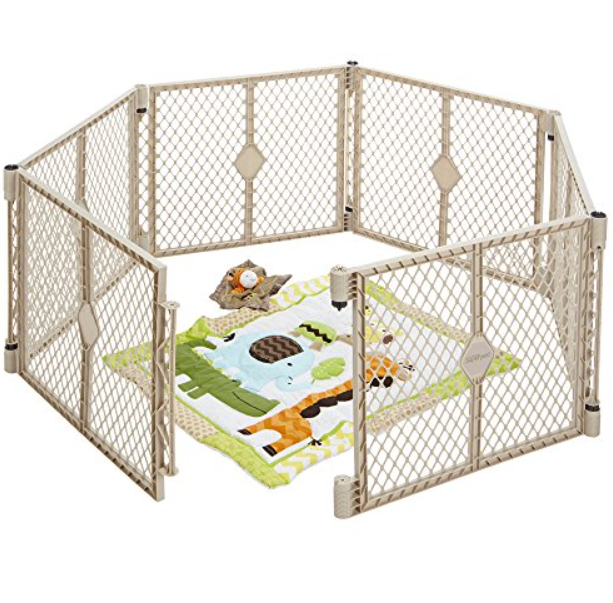 Toddleroo By North States 6 Panel Freestanding Playard Gate