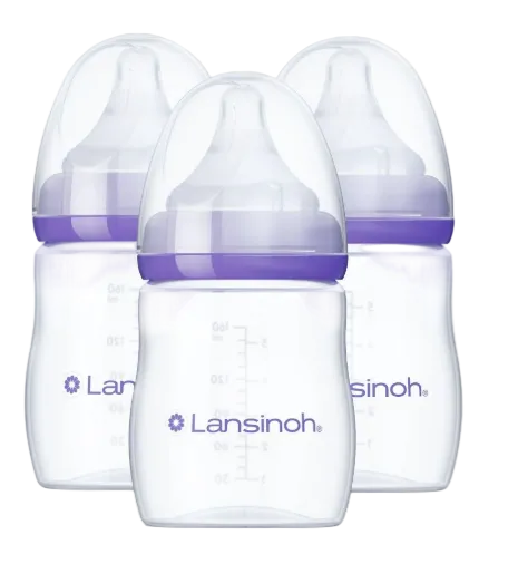 Shop Lansinoh Baby Feeding Bottles, 5oz, 3 Pack at GoodBuy Gear