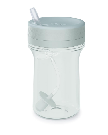 Nuk For Nature Everlast Weighted Straw Cup, Misty Meadow