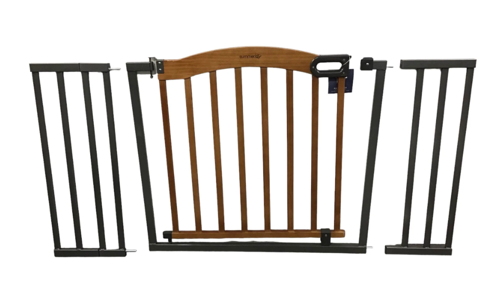 Summer Infant Decorative Wood and Metal 32 in. Pressure Mounted Gate