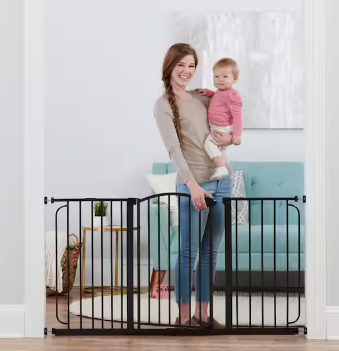 Regalo Home Accents Super Wide Safety Gate, Black