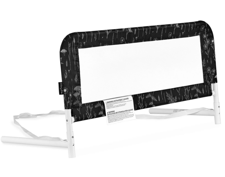 Dream On Me Deluxe Bed Rail, black & white