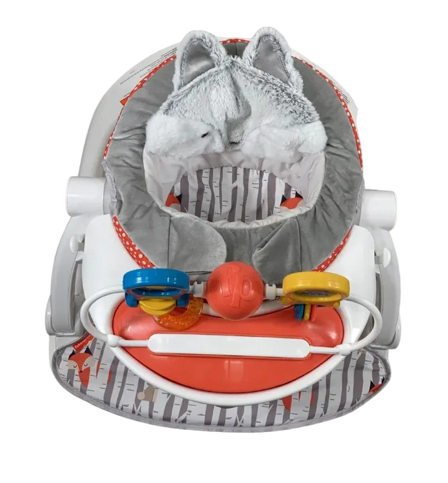 Fisher Price Premium Sit-Me-Up Floor Seat with Toy Tray, Peek-A-Boo Fox
