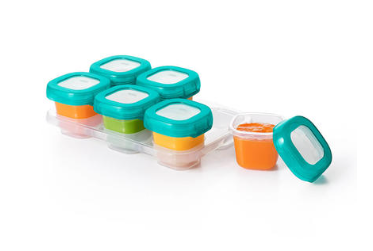Shop OXO Tot Baby Blocks Plastic Freezer Storage Containers 6-Pack, Teal, 2 oz at GoodBuy Gear