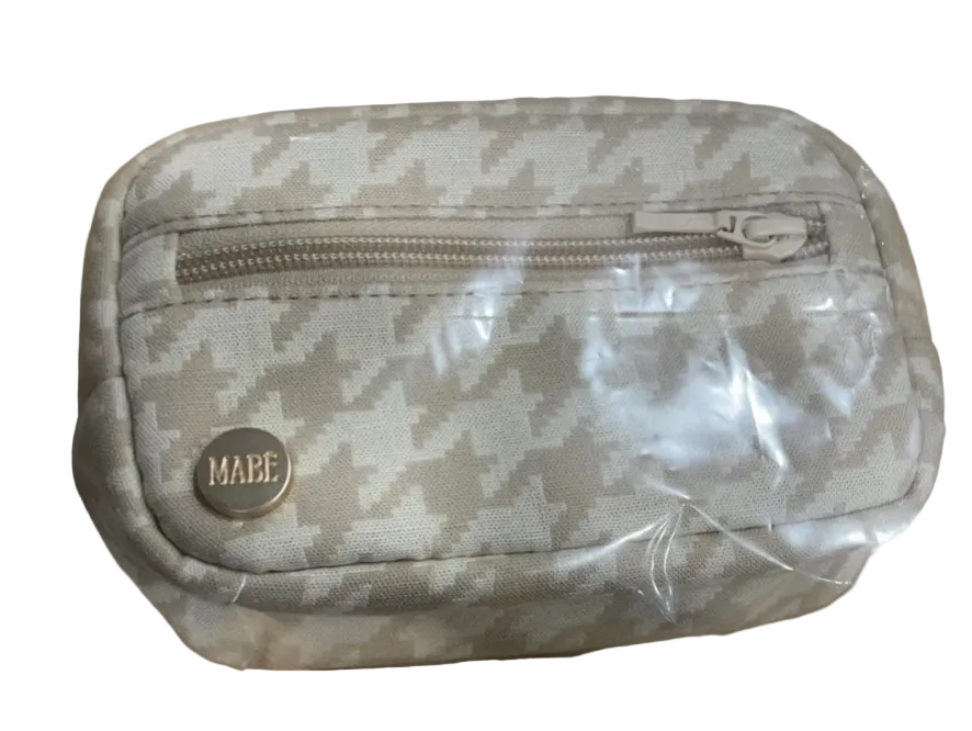 Mabē Monarch Accessory Bag, Houndstooth