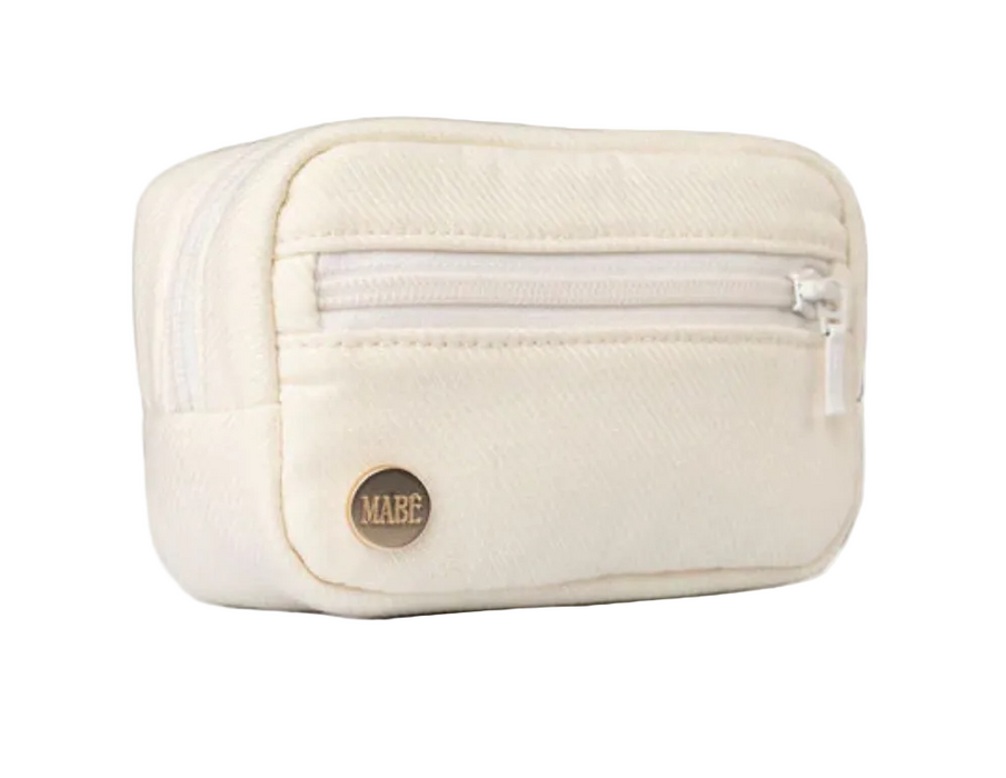 Mabē Monarch Accessory Bag, ivory