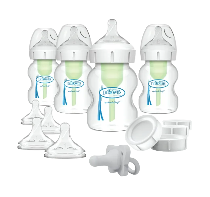 Dr. Brown's Breast to Bottle Pump & Store Feeding Set, Clear, Wide