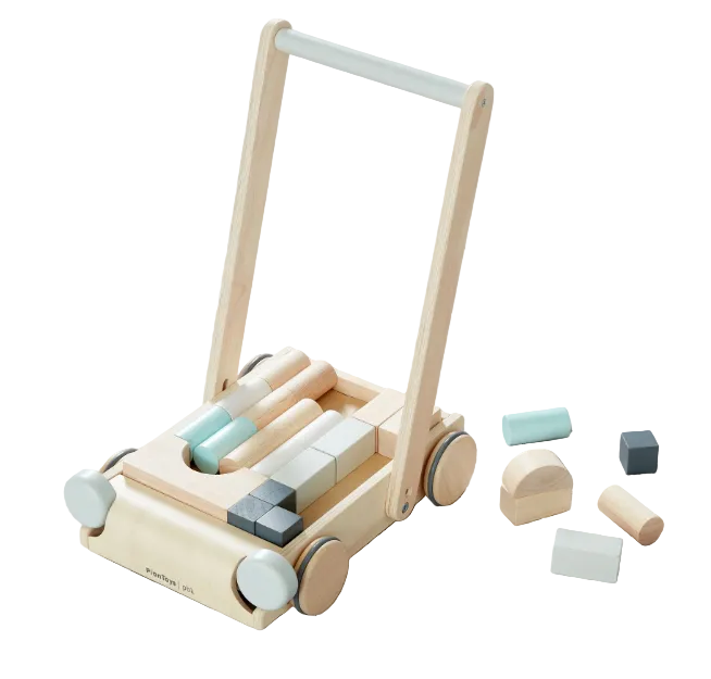 Plan Toys Baby Walker With Blocks, PBK