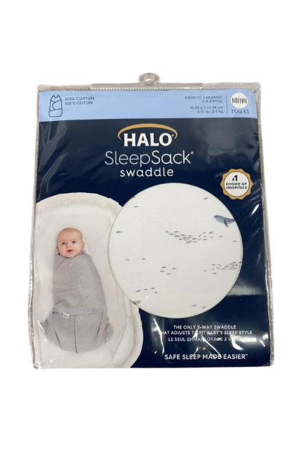 Halo SleepSack Swaddle, Newborn, Ocean Life