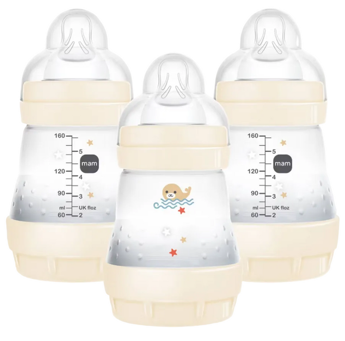 Shop MAM Easy Start Anti-Colic Bottle, Cream, 5oz, 3 Pack at GoodBuy Gear