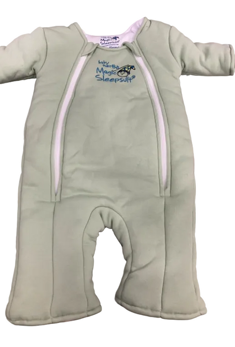 Baby Merlin's Magic Sleepsuit, Sage Green, Cotton, Large 3-6 Months