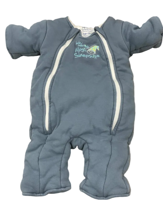 Baby Merlin's Magic Sleepsuit, Navy Blue, Cotton, Large 3-6 Months