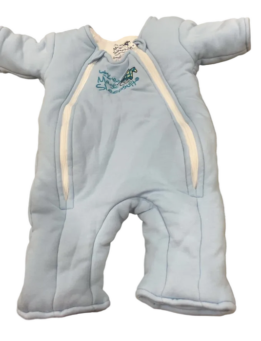 Baby Merlin's Magic Sleepsuit, Blue, Cotton, Small 3-6 Months