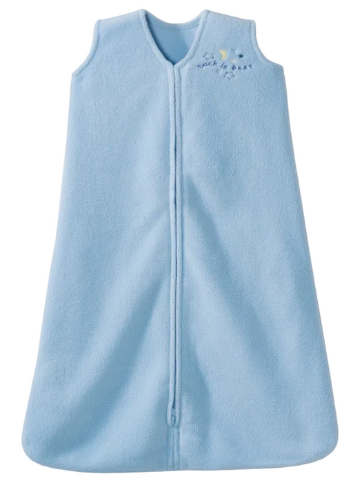 Halo Micro-Fleece SleepSack, Medium, Light Blue