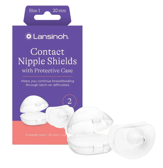 Lansinoh Nipple Shields for Breastfeeding, Size 1 (20 mm)