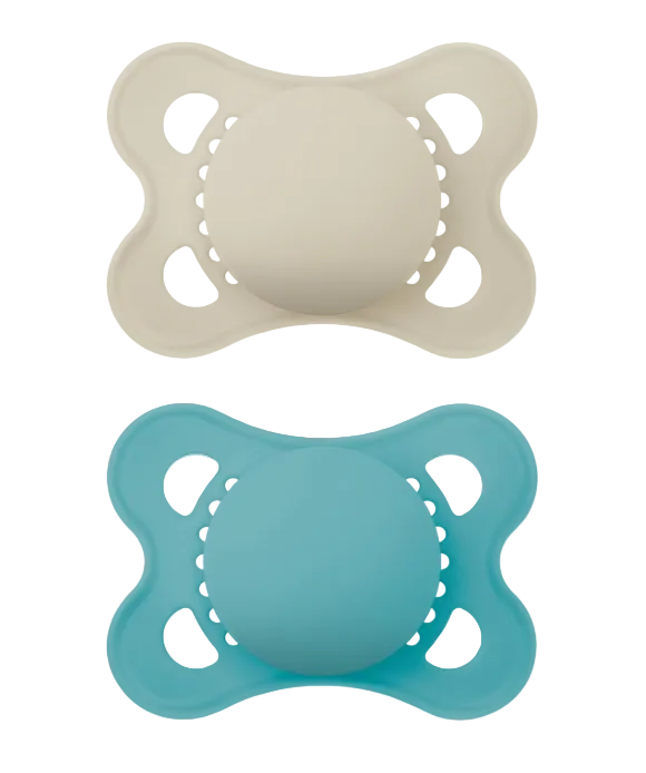 MAM Pacifier 2 Pack, Original Matte, Shell/Teal