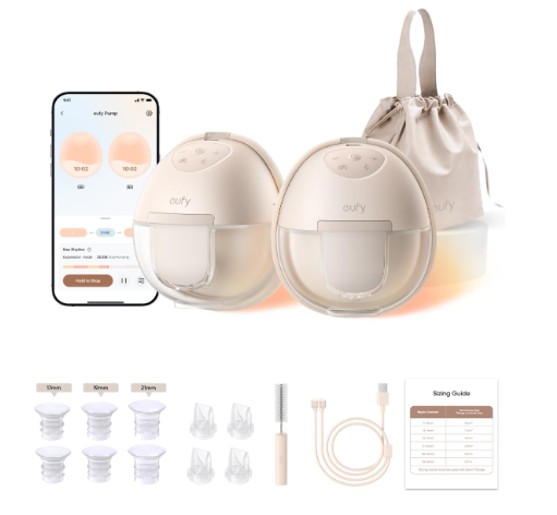 Eufy Wearable Breast Pump S1 Pro, Heated Pump