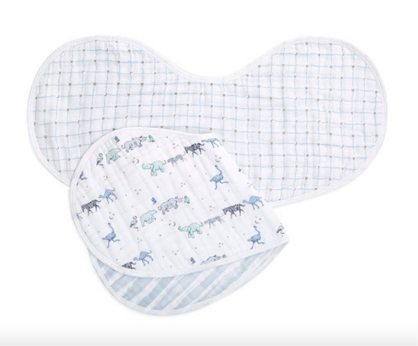 Aden + Anais Boutique Silky Soft Burpy Bibs 2 Pack, Rising Star