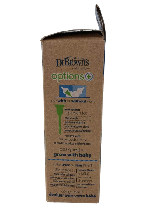 Dr. Brown's Options+ Anti-Colic Narrow Bottles 2-Pack, Green