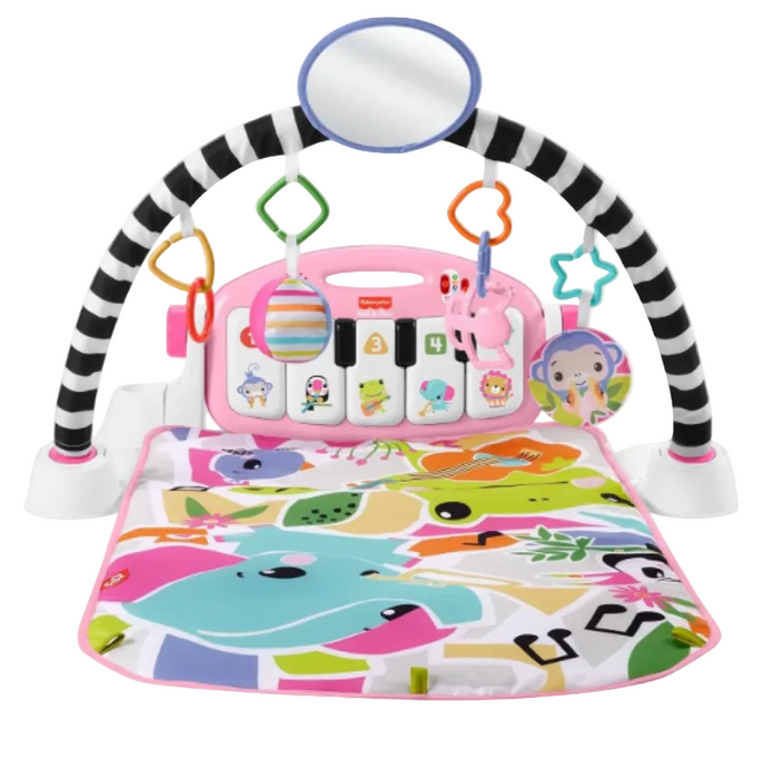 Fisher Price Glow And Grow Kick And Play Piano Activity Mat, Pink